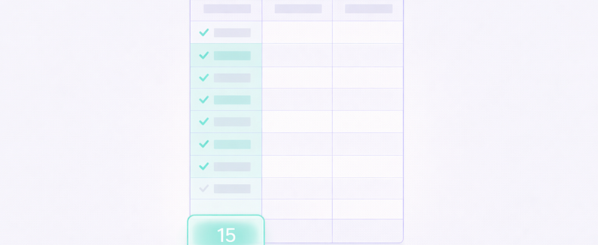 Как посчитать количество значений в столбце Excel