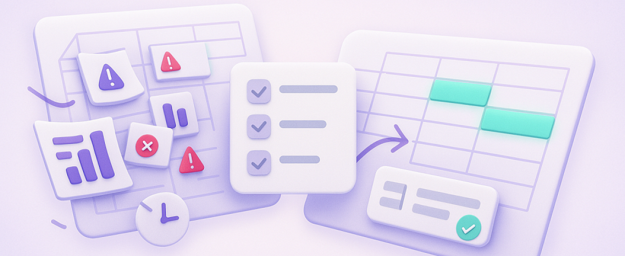 Как найти и исправить «сломанную структуру» таблицы в Excel